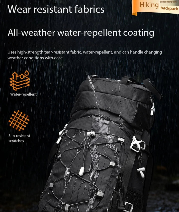 60L Large Capacity Professional Hiking Backpack Unisex Outdoor Camping Trekking Climbing Travel Rucksack for Men Women