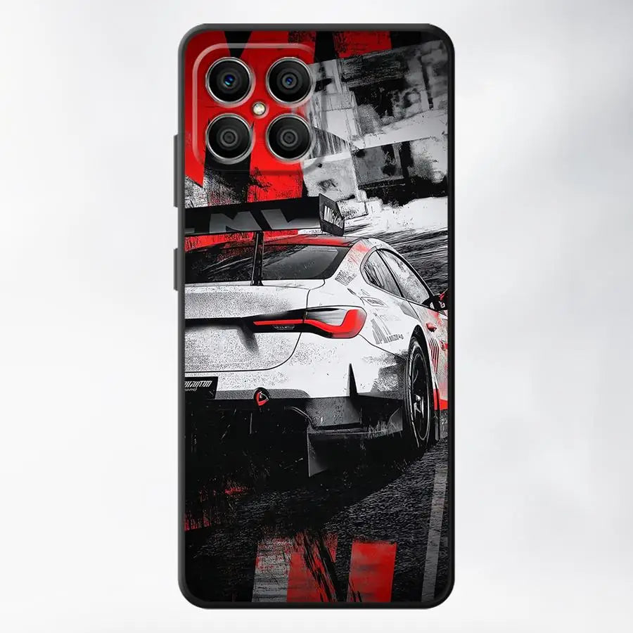 JDM Sport COOL Car Case for Huawei P Smart 2019 P30 P20 Pro P20 Lite 2018 P20 P40 Lite Funda Phone Cover
