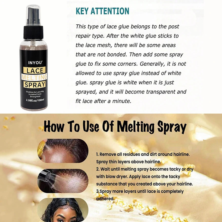 Lace Wig Holding & Melting Spray – 100 ml