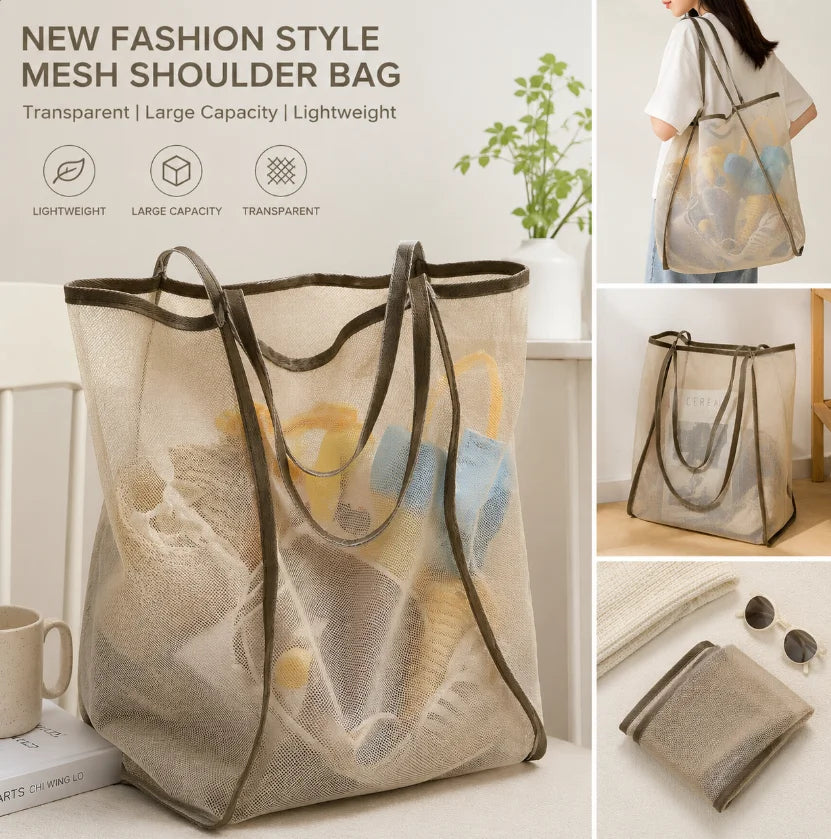 Mesh Beach Tote Bag