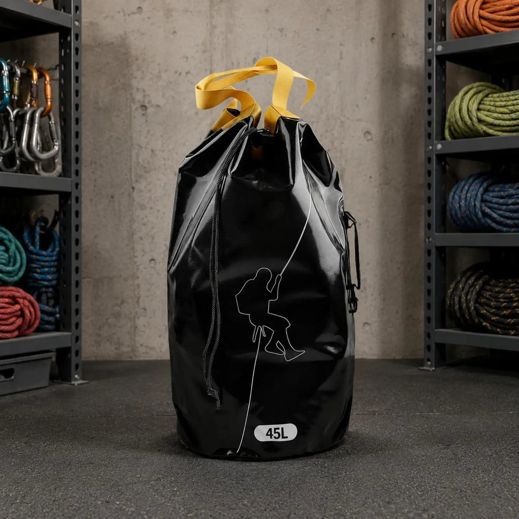 Climbing Rope Backpack Drawstring Opening Climbing Rope Bag Drain Hole