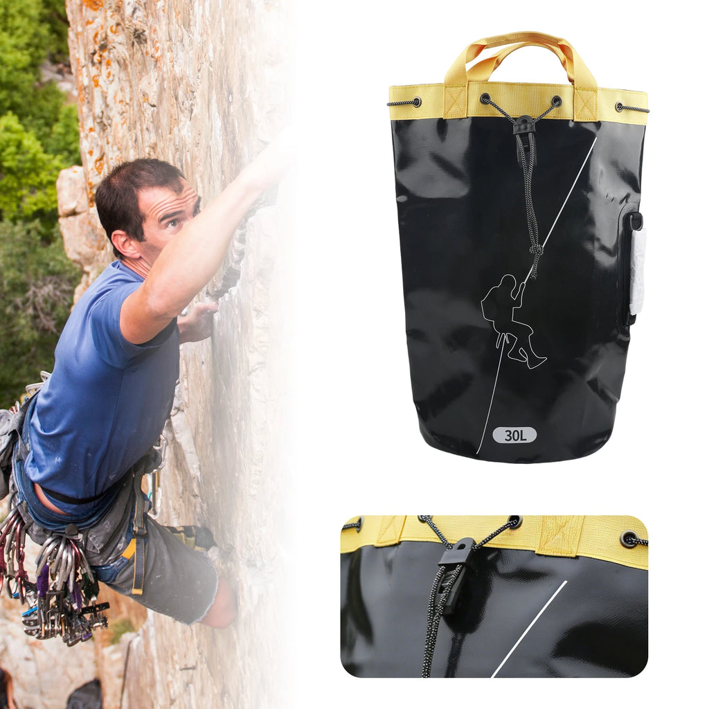 PVC Storage Backpack Drainable Portable Arborist Equipment Large Capacity for rock Climbing Backpack for Mountaineering Hiking