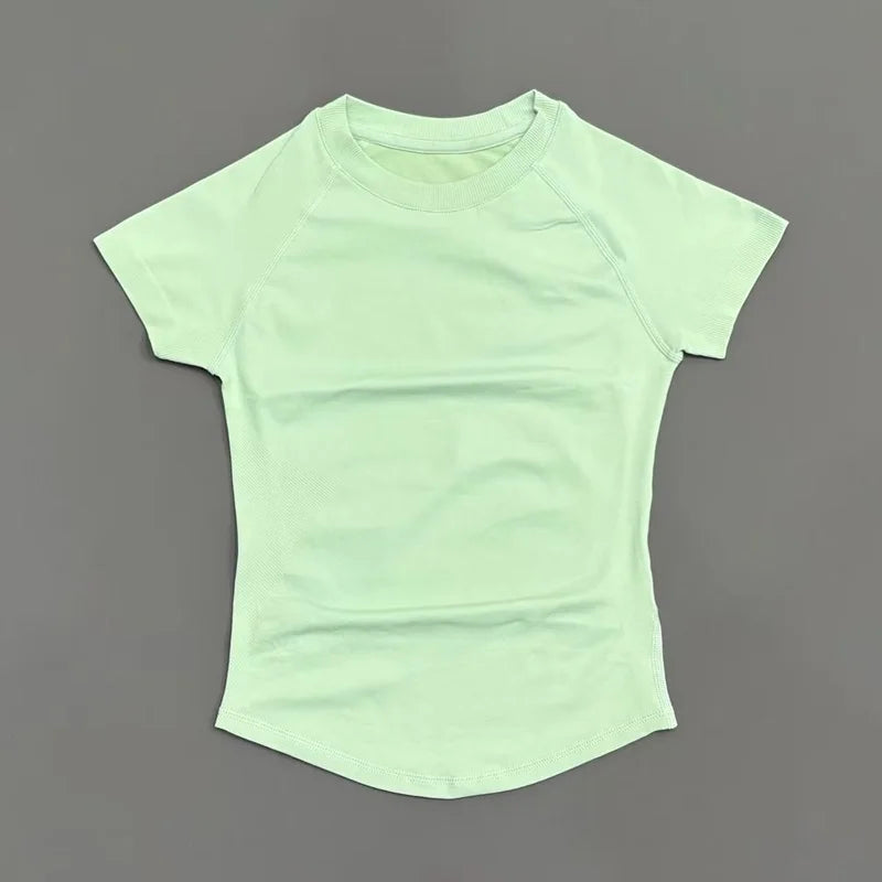 Women's Fitted Short-Sleeve Yoga Top