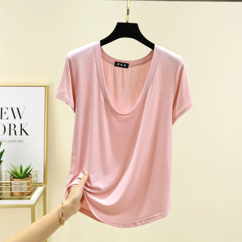 Women's Modal Short-Sleeve Lounge T-Shirt