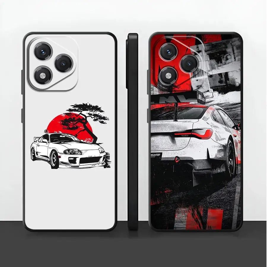 JDM Sport COOL Car Case for Huawei P Smart 2019 P30 P20 Pro P20 Lite 2018 P20 P40 Lite Funda Phone Cover