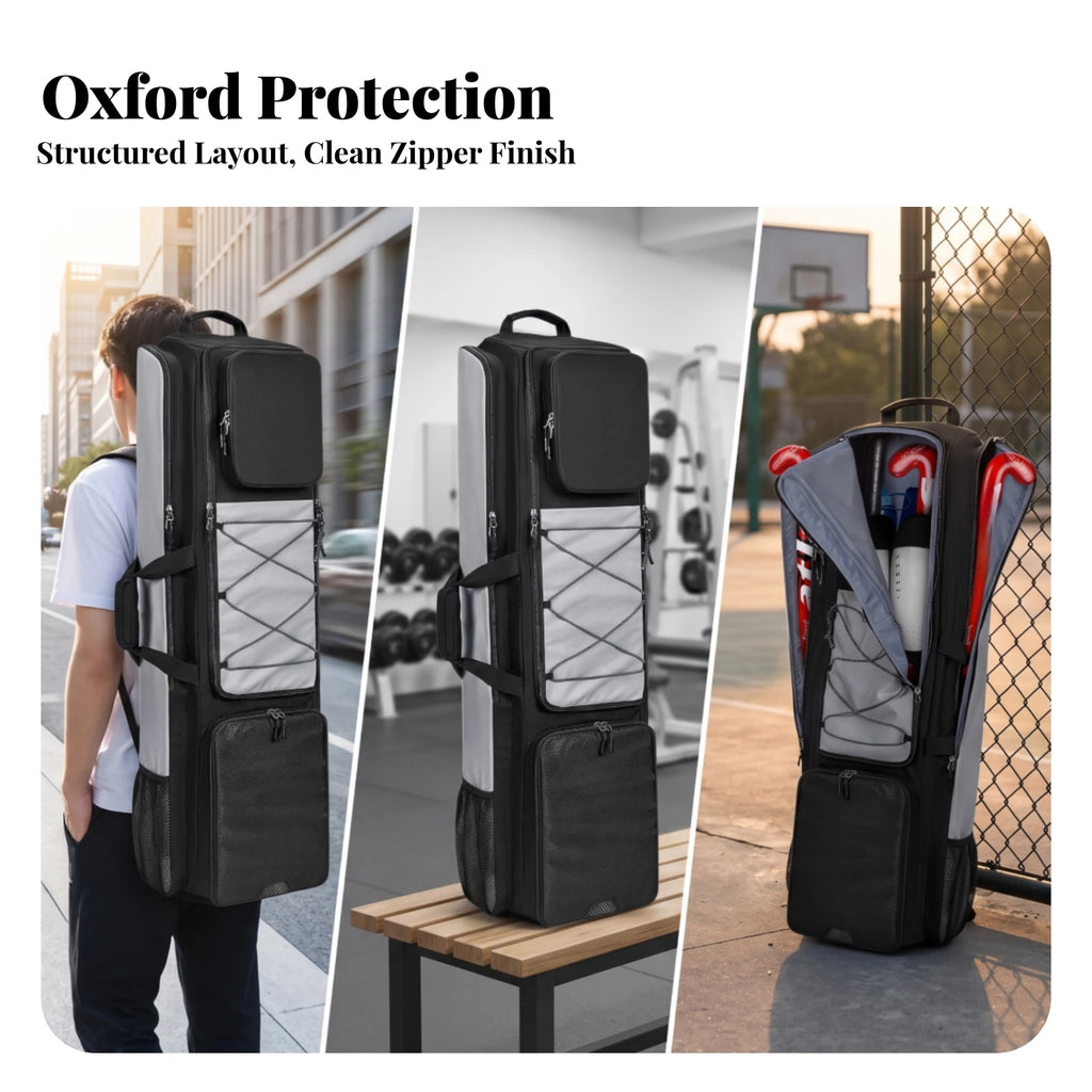 Sports Gear Backpack Heavy-Duty Field Hockey Backpack Hockey Gear Bag Adjustable Field Equipment Bag Padded for Athletes