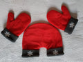 High-quality polar fleece double-layer thickened hand-holding gloves for couples college students and office workers couples go out hand-holding gloves
