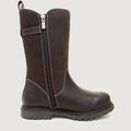 Quebec Waterproof Zip Up Mid Calf Boots - Brown