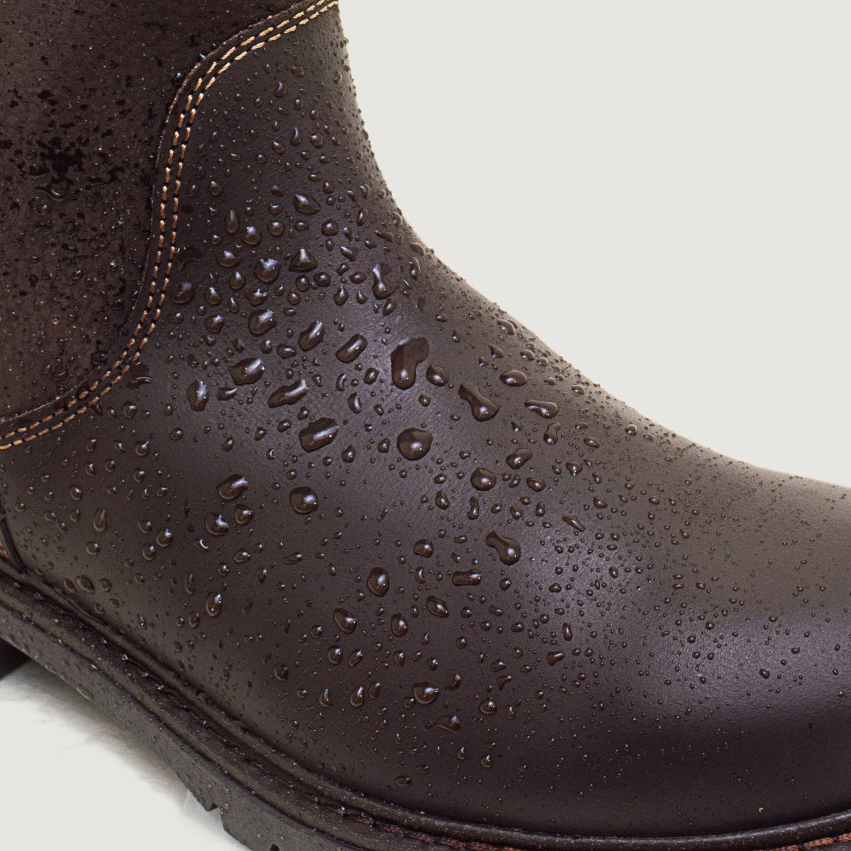 Quebec Waterproof Zip Up Mid Calf Boots - Brown