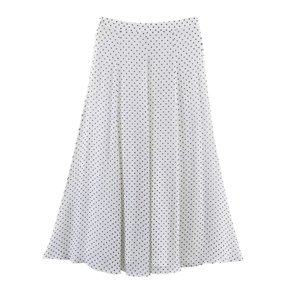 Polka Dot Printed Midi Skirts Two Piece Sets for Women 2025 Summer Chic Bow Tied Blouse Top Suits Woman 2 Piece Outfits
