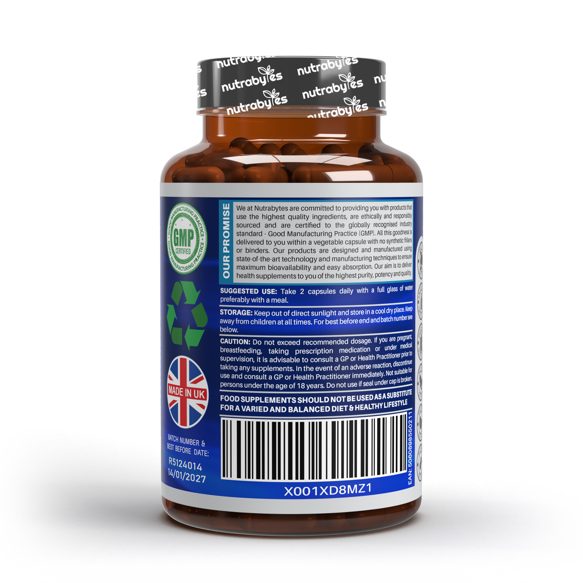 Ultimate Marine Collagen Capsules | High Strength Types I & III with Hyaluronic Acid, Vitamin C & Vitamin A | 60 Capsules, 1 Month Supply | UK Made