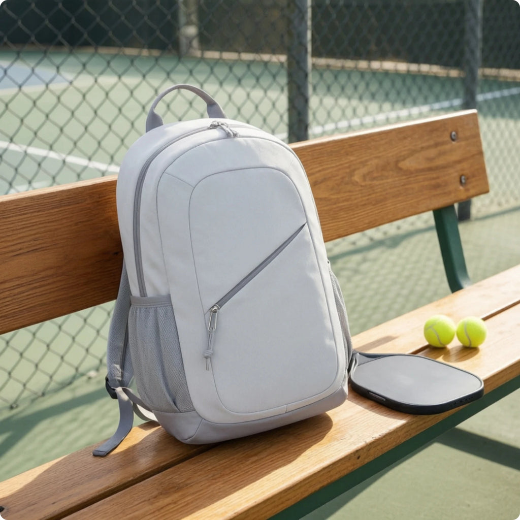 Pickleball Backpack Slim Pickleball Bag Backpack with Water Bottle Holder Compact for Outdoor Training