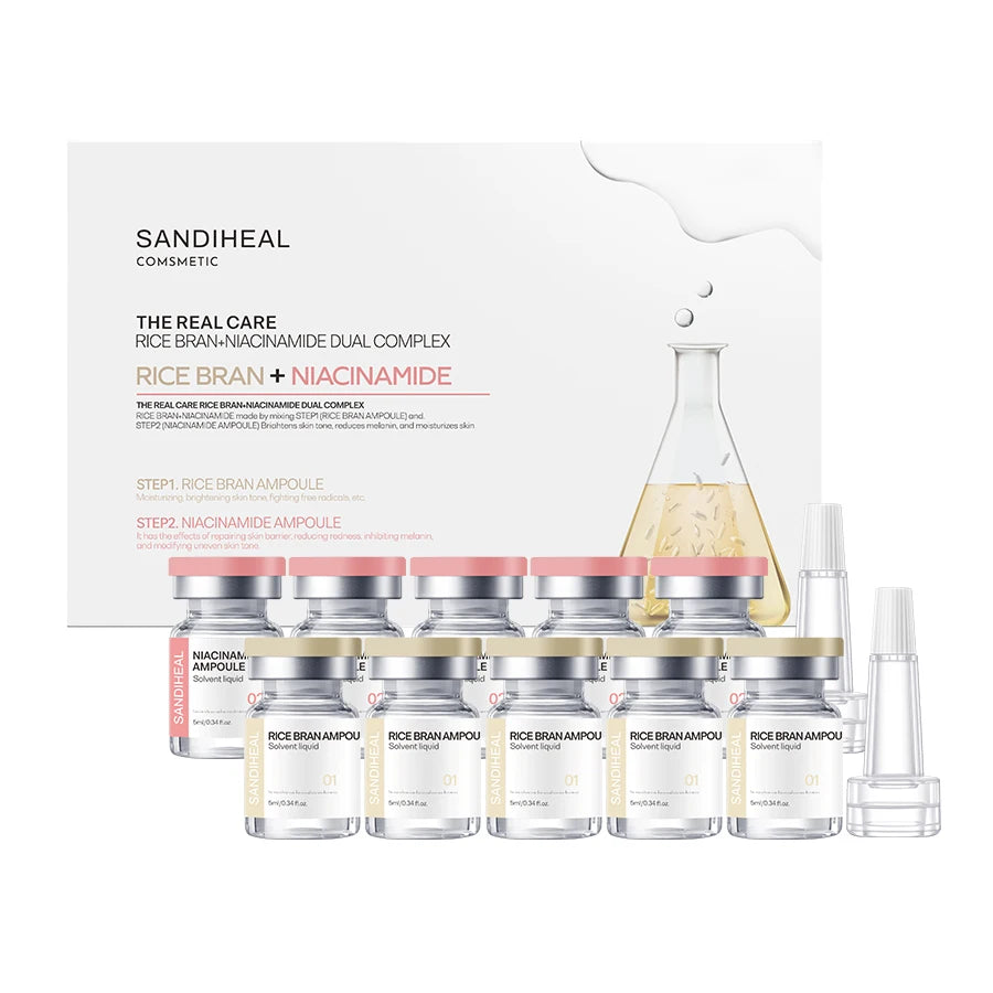 SANENDI Blue Copper Peptide Hyaluronic Acid Serum CICA B5 Face Care HA Korean Skin Care Solution 10Vials Beauty Salon Products