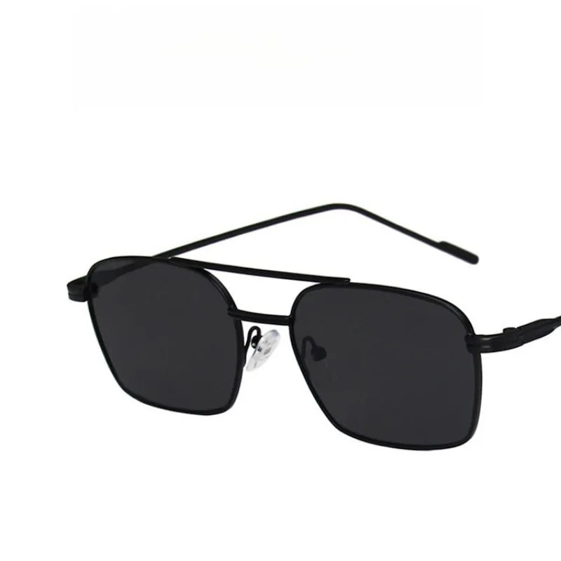 Double-Bridge Alloy Sunglasses