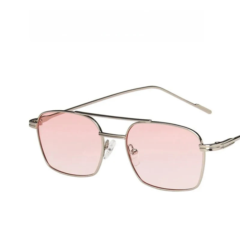 Double-Bridge Alloy Sunglasses