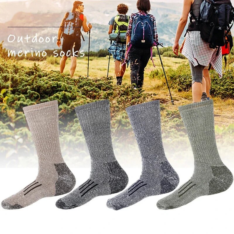 Merino-Wool Blend Hiking Socks