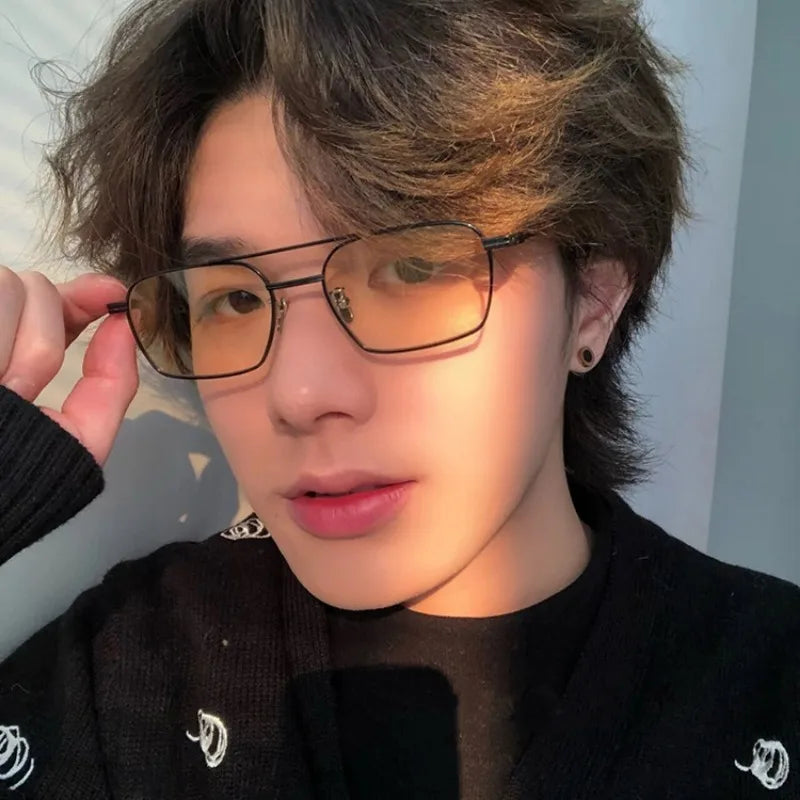 Double-Bridge Alloy Sunglasses