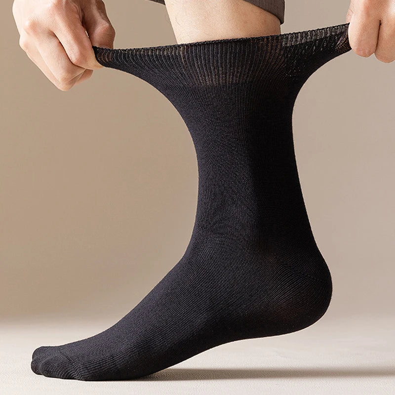 6-Pack Relaxed-Cuff Cotton Socks