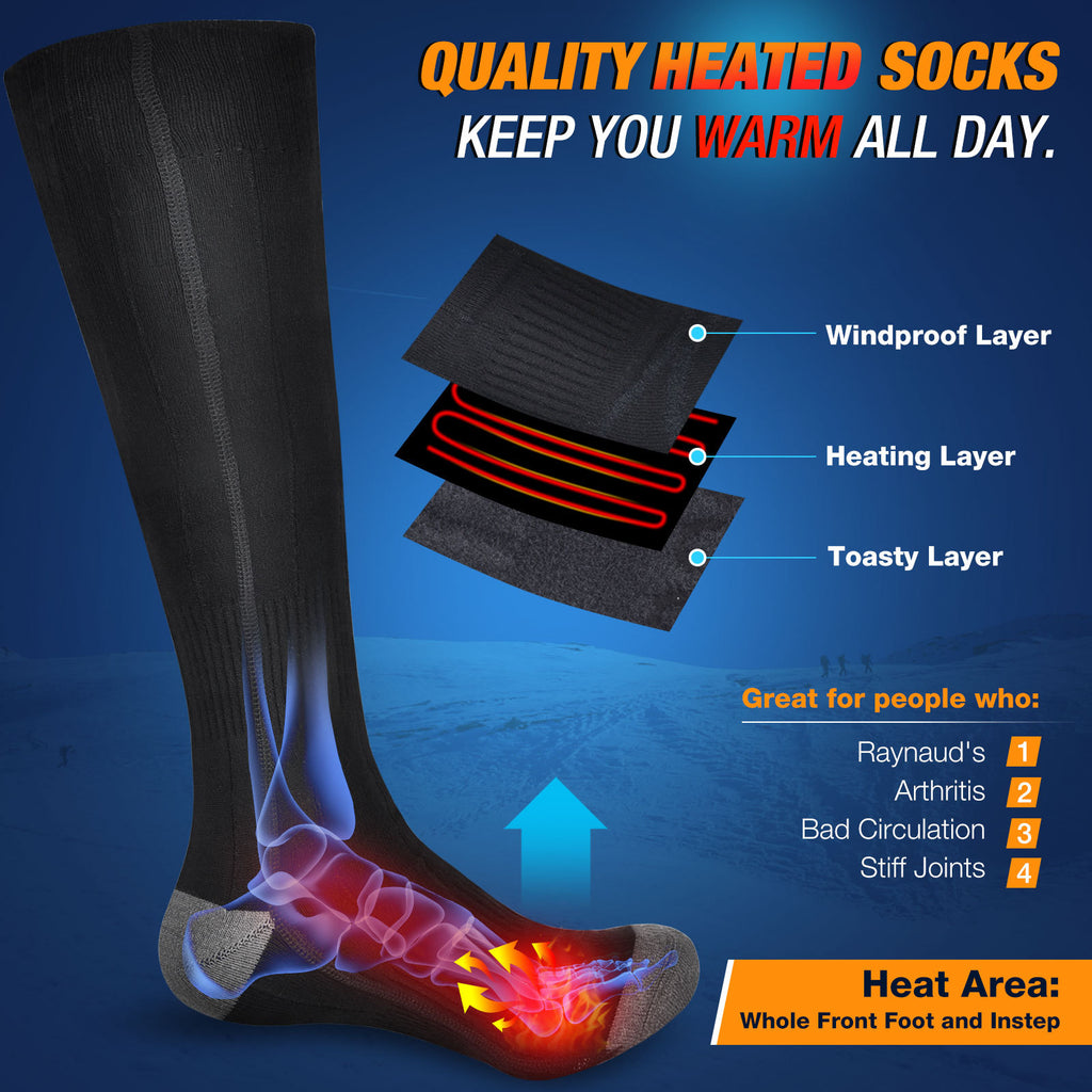 USB Rechargeable Heated Socks