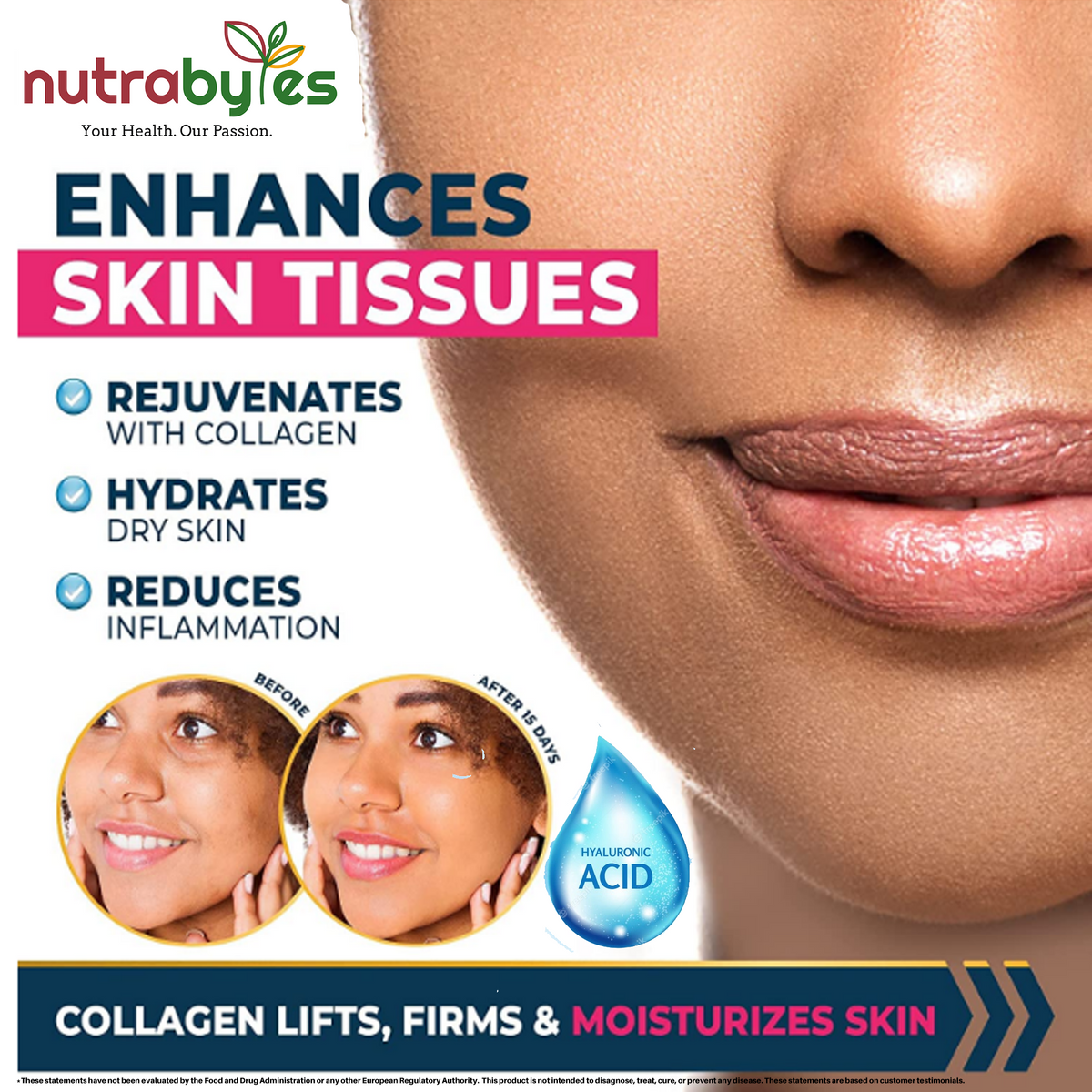 Ultimate Marine Collagen Capsules | High Strength Types I & III with Hyaluronic Acid, Vitamin C & Vitamin A | 60 Capsules, 1 Month Supply | UK Made