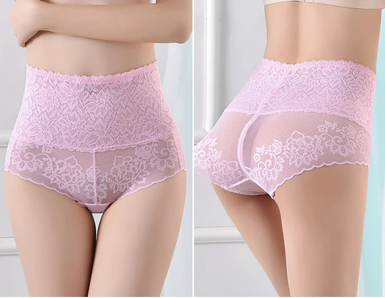 Women's High-Waist Lace Briefs