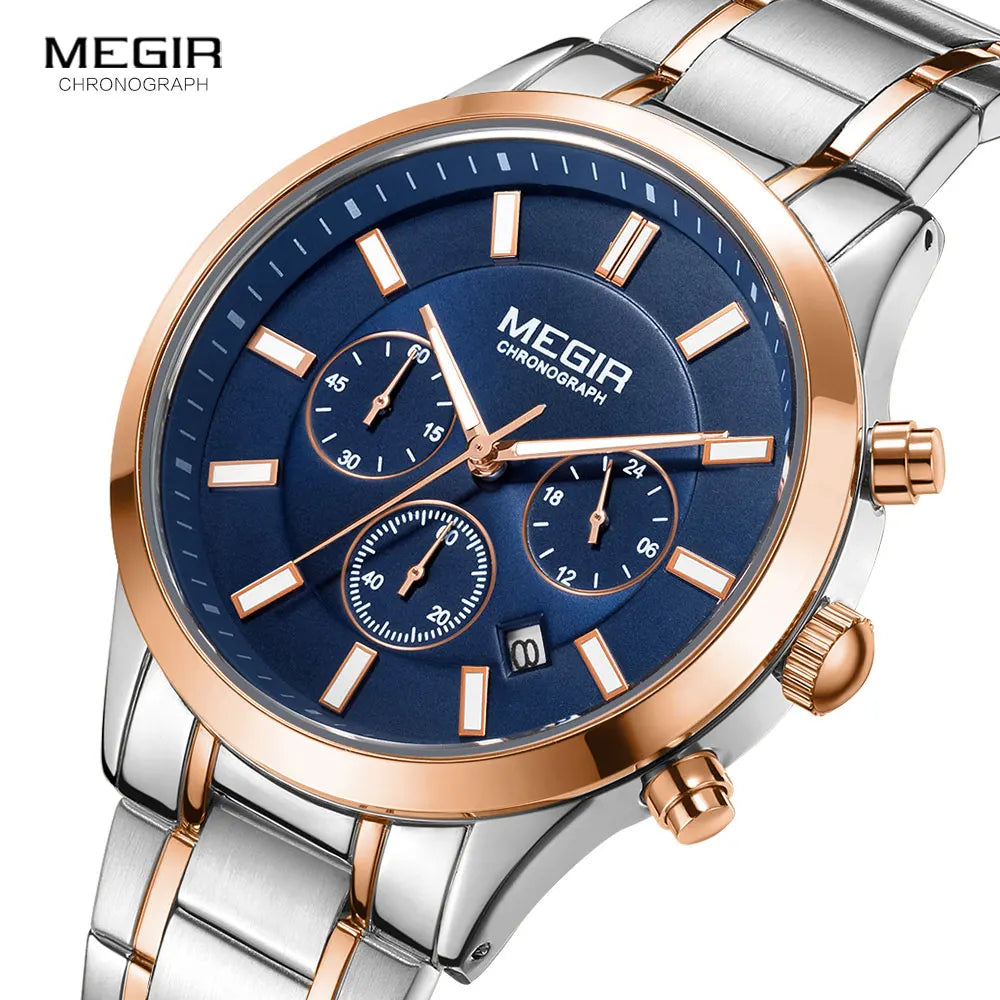 Men's Stainless Steel Chronograph Quartz Watch