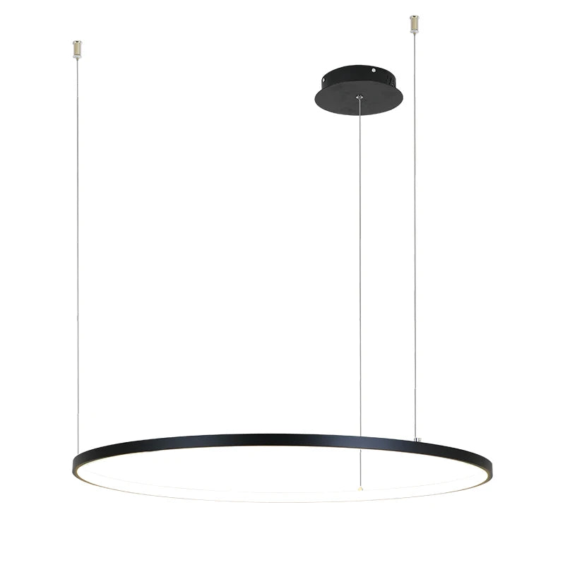 Modern LED Chandelier Circle Lights for Interior Design Engineering Lighting Line Hang LED Ring Chandelier Lamp