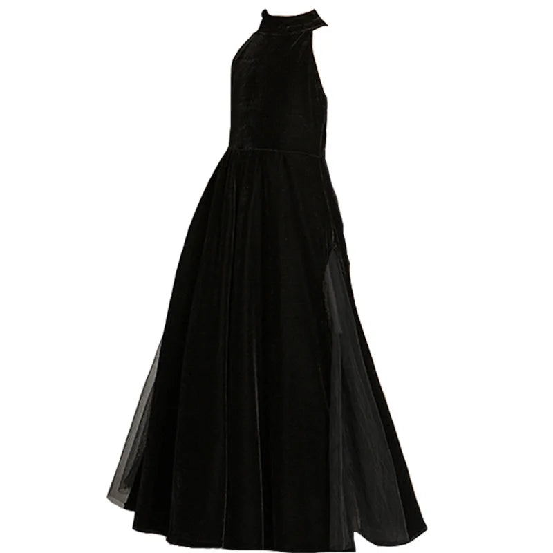 Evening Dresses For Girls 2021 Kids Princess Sleeveless Party Black