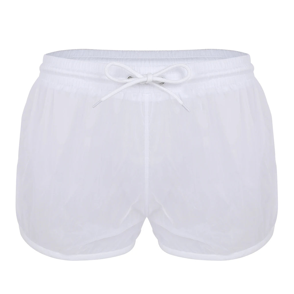 Sheer Mesh Loose Boxer Shorts