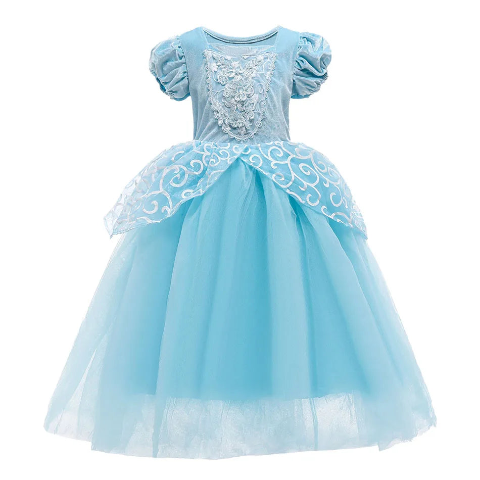 Girl Elsa Anna Dress Up Children Belle Snow White Jasmine Sofia Sleeping