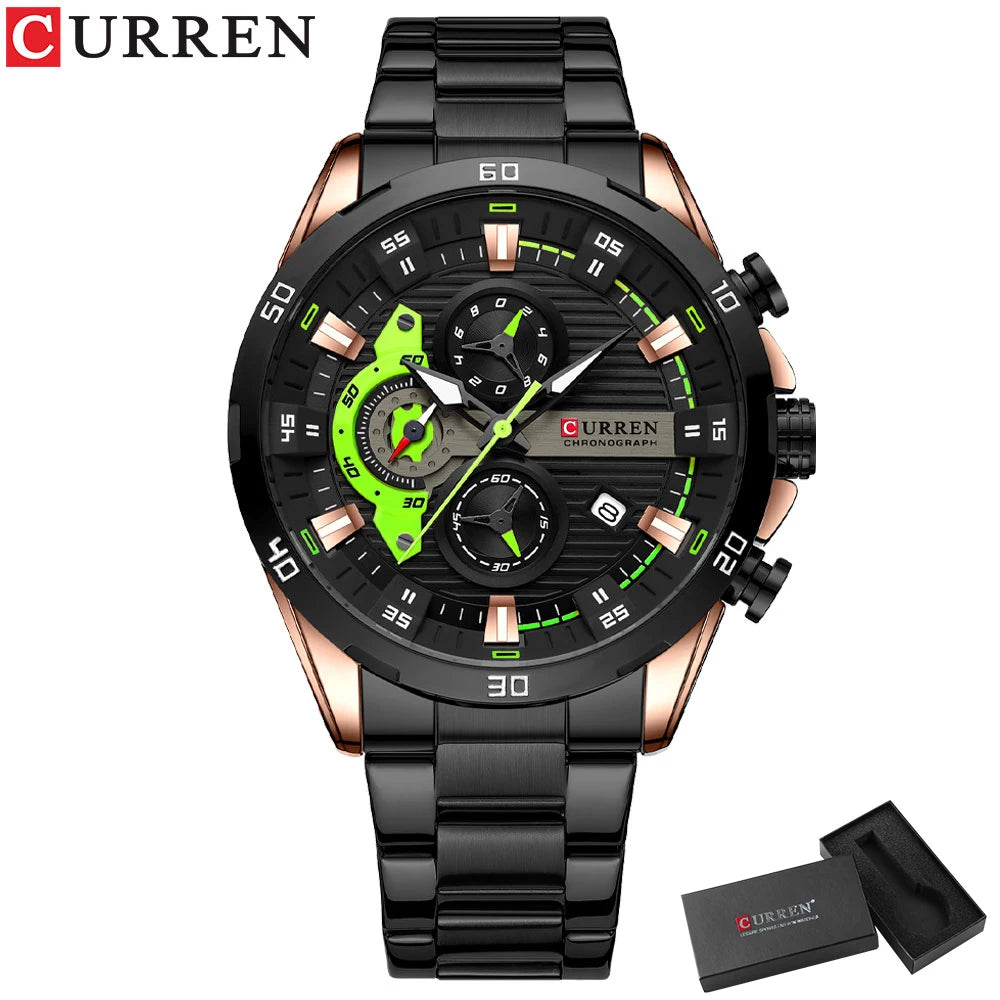 Men's Stainless Steel Chronograph Watch