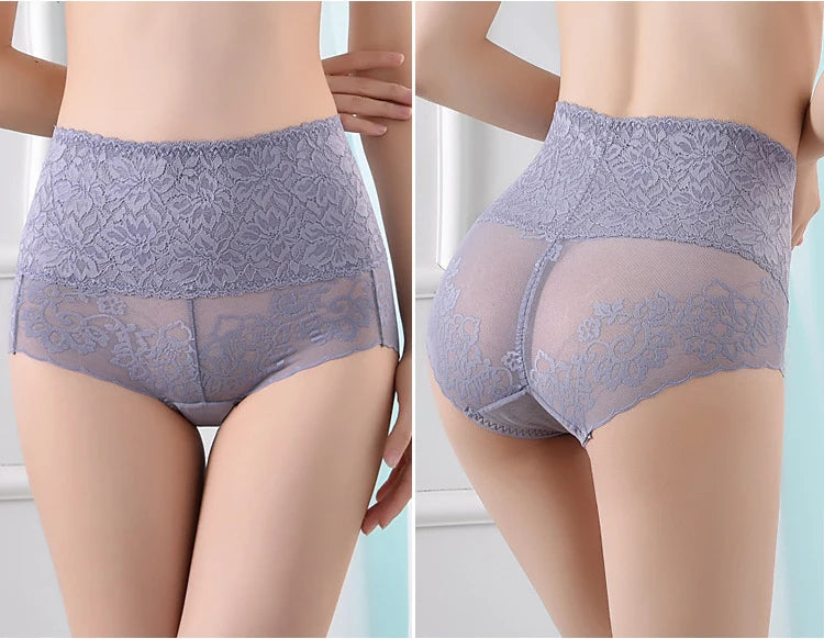 Women's High-Waist Lace Briefs