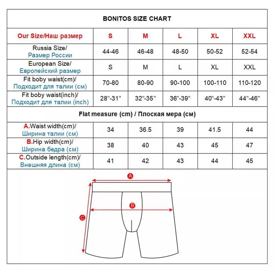 Men's Cotton Long Boxer Shorts – 3 Pack