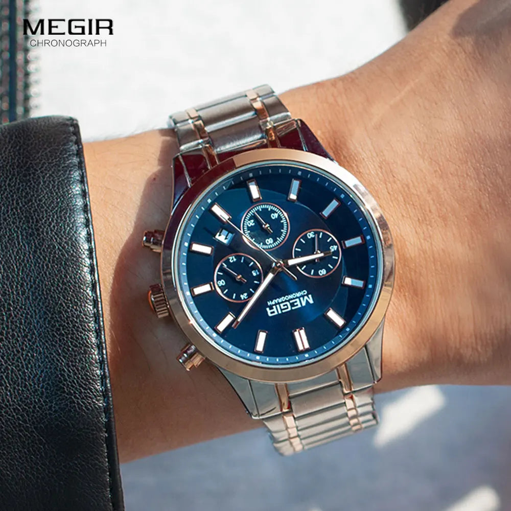 Men's Stainless Steel Chronograph Quartz Watch