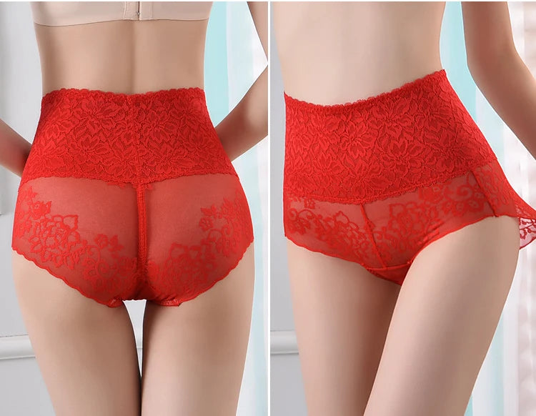 Women's High-Waist Lace Briefs