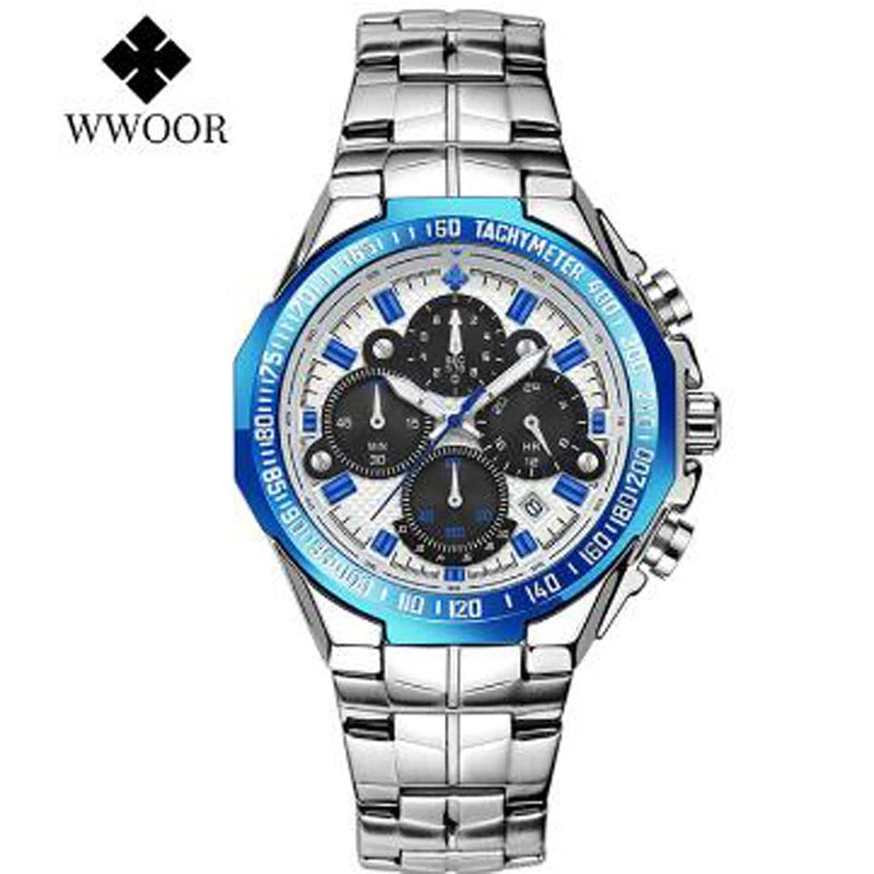 Relogio Masculino Wrist Watches Men 2019 Top Brand Luxury WWOOR Golden Chronograph Men Watches Gold Big Male Wristwatch Man 2019