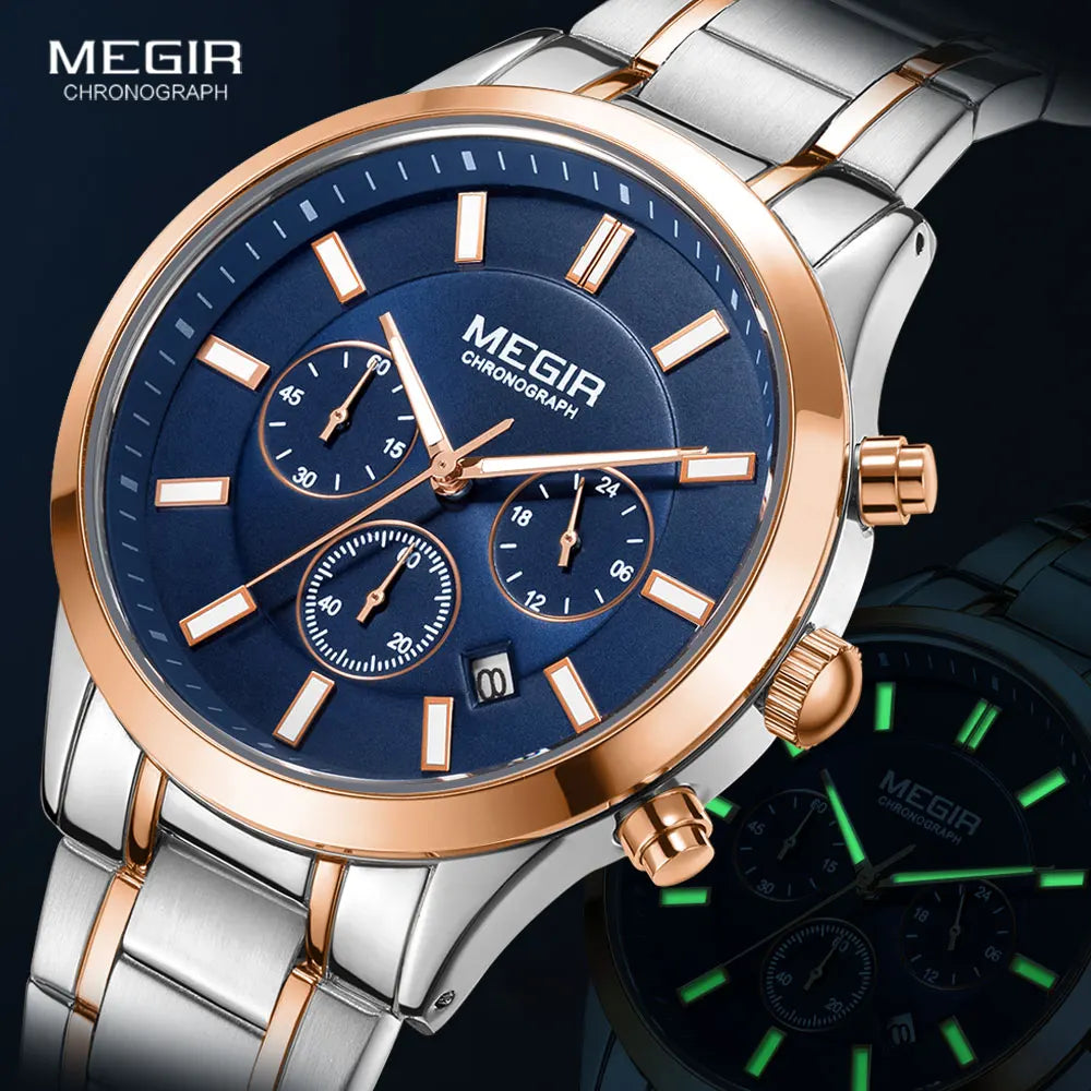 Men's Stainless Steel Chronograph Quartz Watch