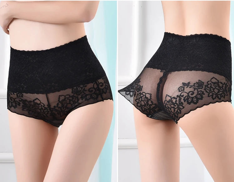 Women's High-Waist Lace Briefs
