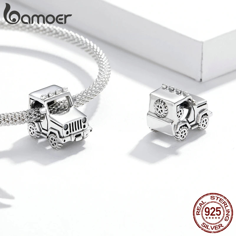 Bamoer Original 925 Sterling Silver Off-Road Vehicle Charms For Women