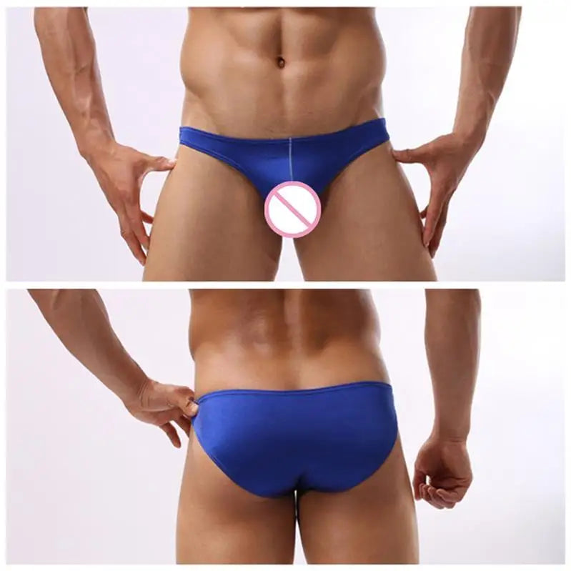 Men Briefs Underpants Sexy Underwear Man Bulge Pouch Mens Bikini Low Rise Panties hombre Mini cueca Solid Color