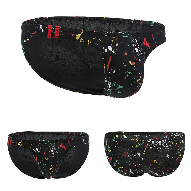 Mens Cotton Briefs Sexy Men Underwear Comfortable Colorful Briefs Underwear Calzoncillos Hombre Slips Printed Men Briefs Cuecas