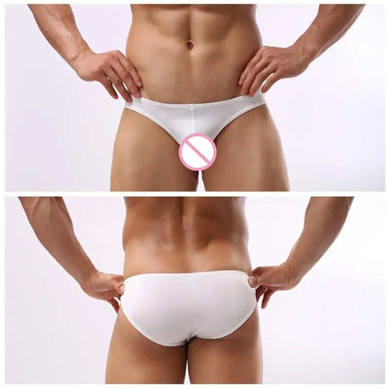 Men Briefs Underpants Sexy Underwear Man Bulge Pouch Mens Bikini Low Rise Panties hombre Mini cueca Solid Color