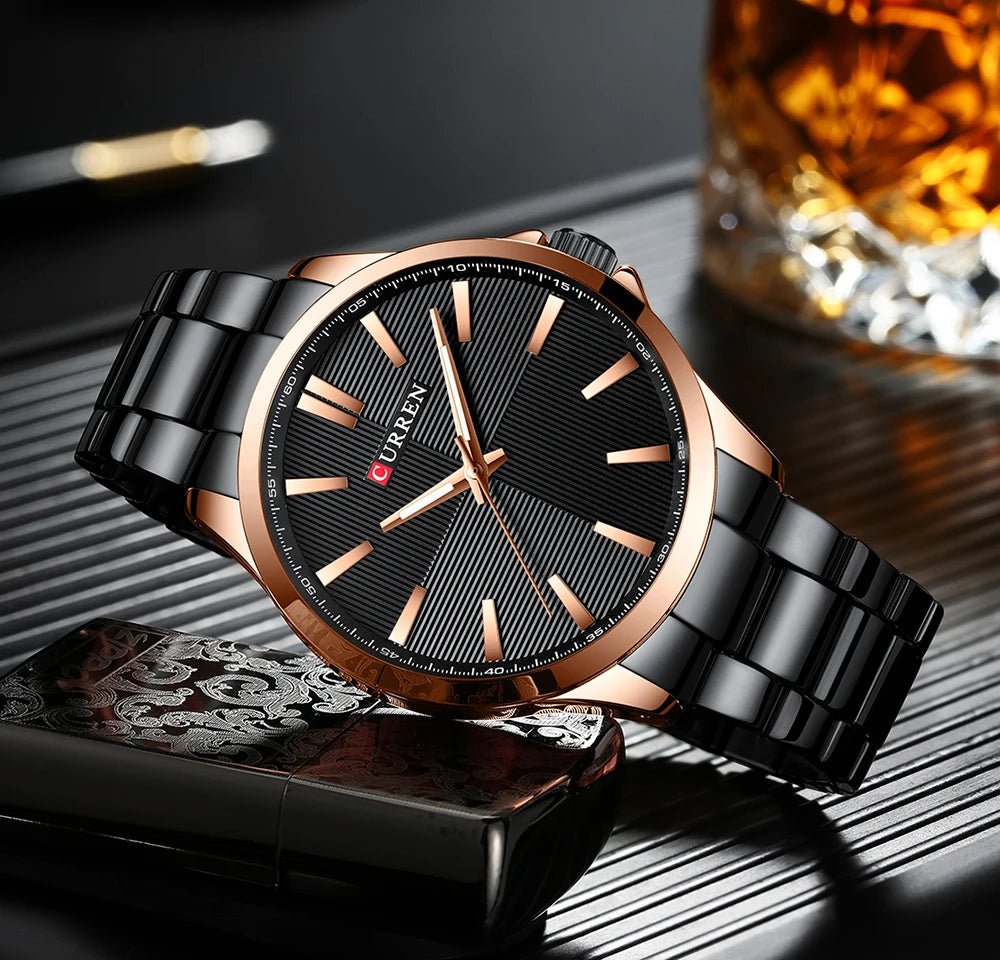 Men's Stainless Steel Sport Quartz Watch