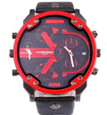 Men Watches 2018 Luxury Brand Leather Strap Quartz Watch For Men Dual Times Military Wristwatches Clock Male New Reloj Hombre