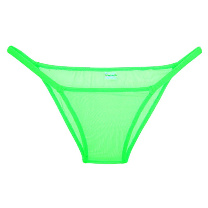 Mesh Low-Rise Bikini Briefs