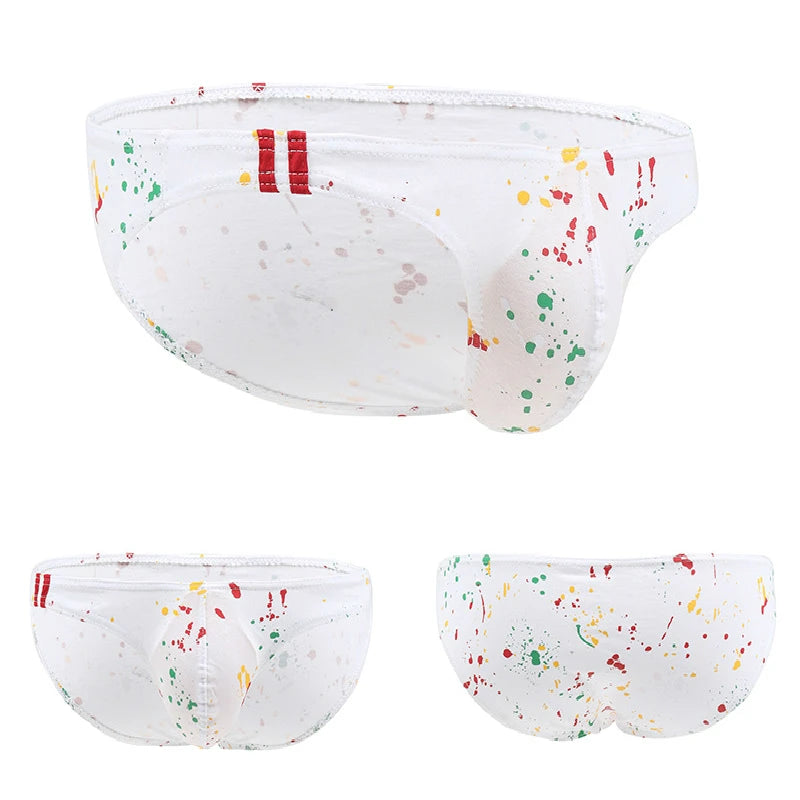 Mens Cotton Briefs Sexy Men Underwear Comfortable Colorful Briefs Underwear Calzoncillos Hombre Slips Printed Men Briefs Cuecas