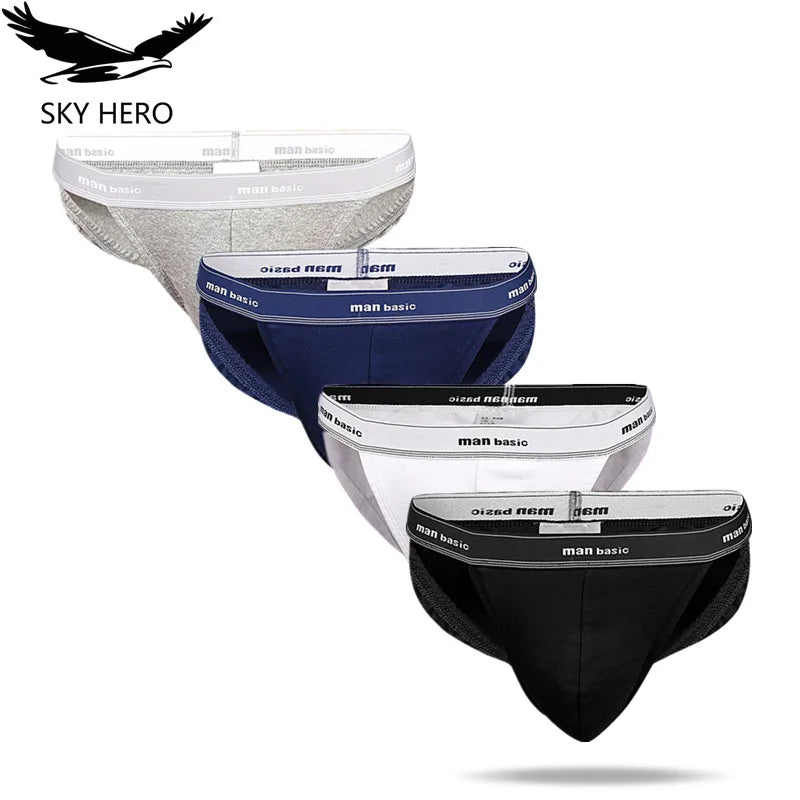 Men Briefs  Jockstrap Pouch Mens Underwear Man Brief Male Underpants Calzoncillos Hombre Slip Sexy Cotton Gay Man Panties Homme