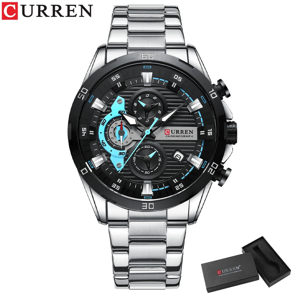 Men's Stainless Steel Chronograph Watch