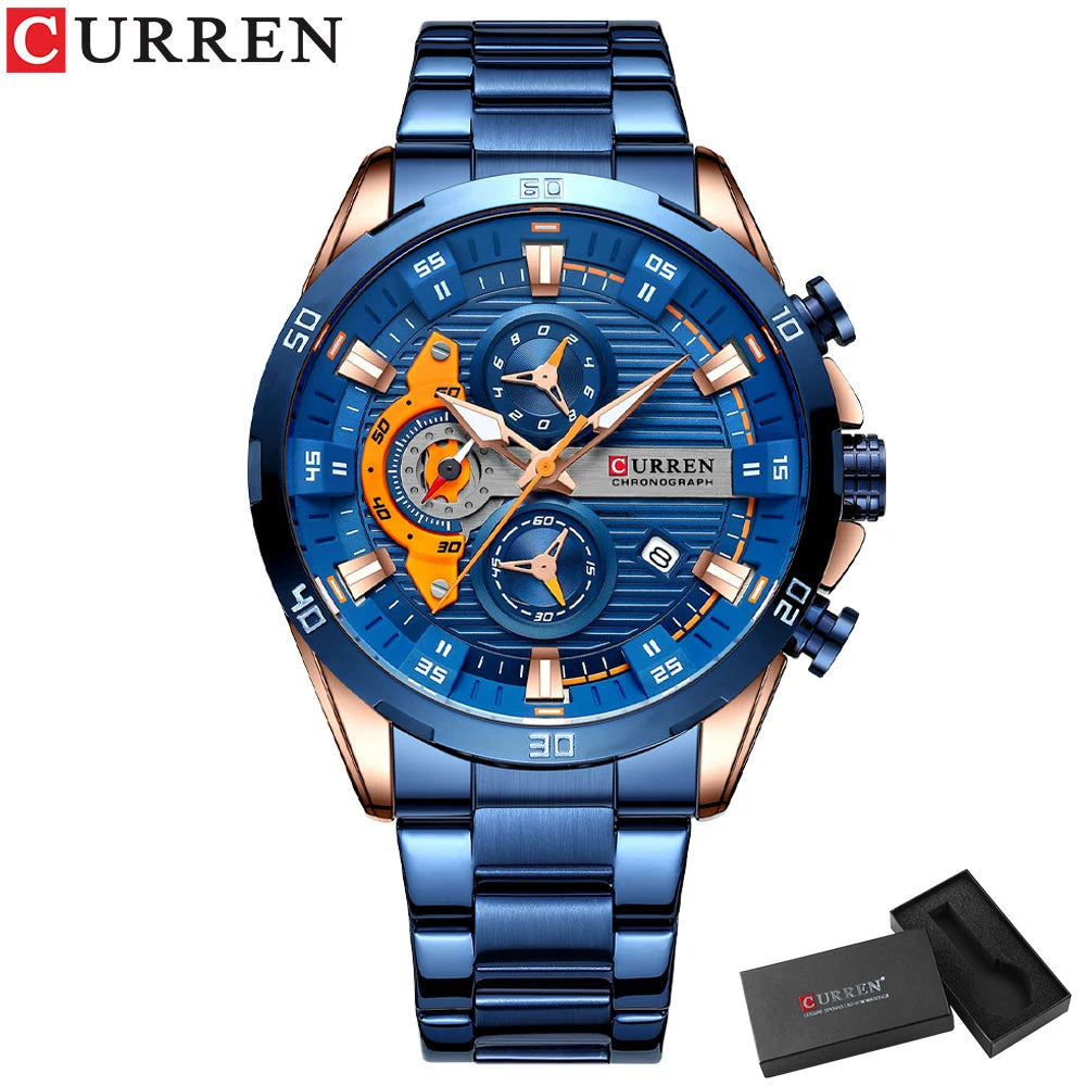 Men's Stainless Steel Chronograph Watch