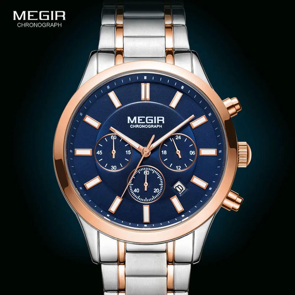 Men's Stainless Steel Chronograph Quartz Watch